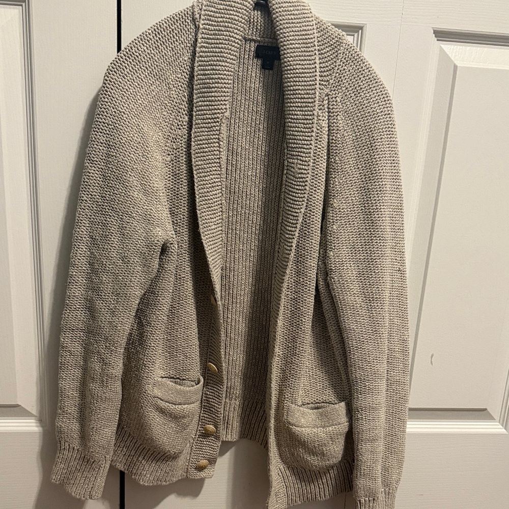 J. Crew Men's Tan Cardigan Sweater